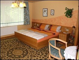 Blick in ein Gästezimmer