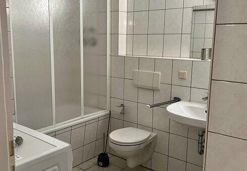 Blick in das Badezimmer