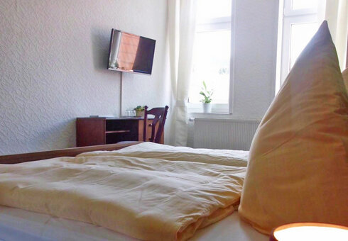 Blick in ein Gästezimmer