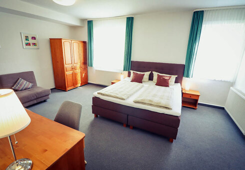 Blick in ein Gästezimmer