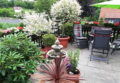 Auf unserer Terrasse