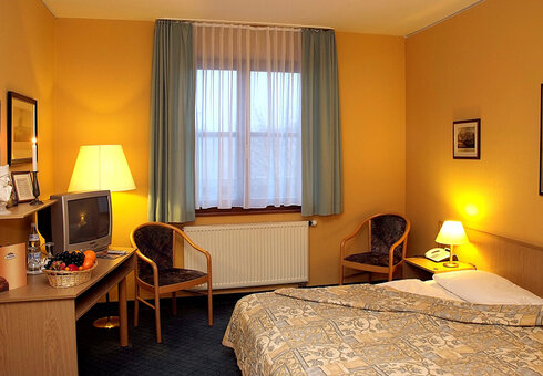 Blick in ein Gästezimmer