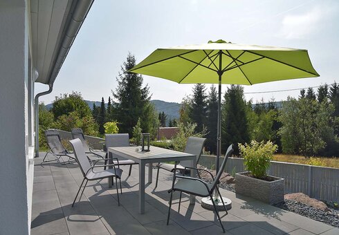 Terrasse mit traumhafter Aussicht