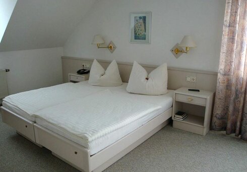Blick in ein Gästezimmer
