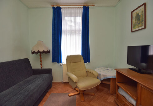 Blick in ein Gästezimmer