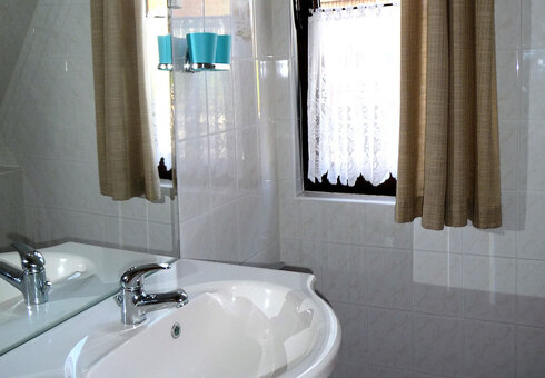 Blick in das Badezimmer