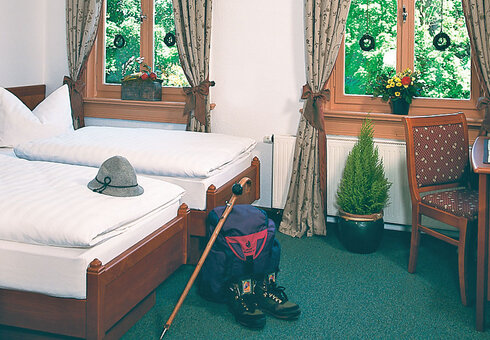 Einblick in ein Gästezimmer