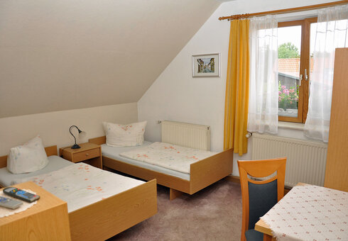 Blick in ein Gästezimmer