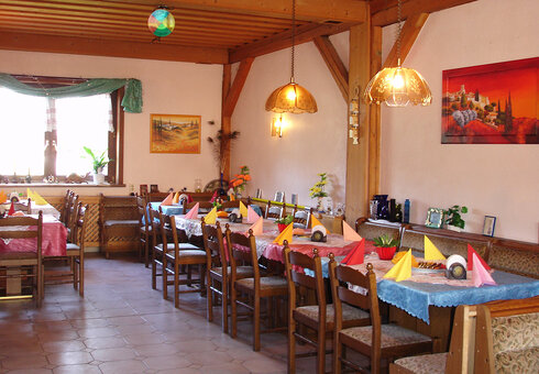 Blick in die Gaststätte