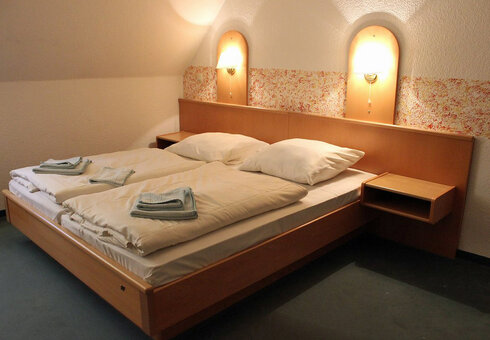 Blick in ein Gästezimmer