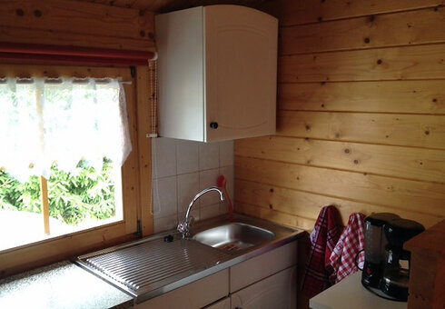 Blick in das Blockhaus