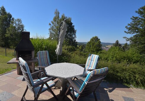 Terrasse am Ferienhaus