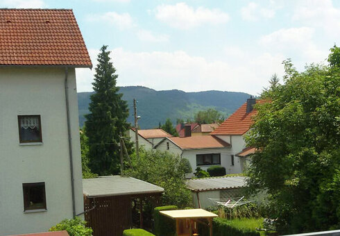 Blick vom Balkon