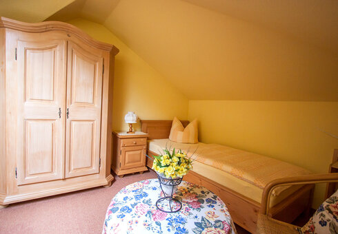 Blick in ein Gästezimmer