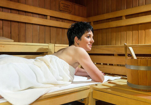 Besuch in der Sauna