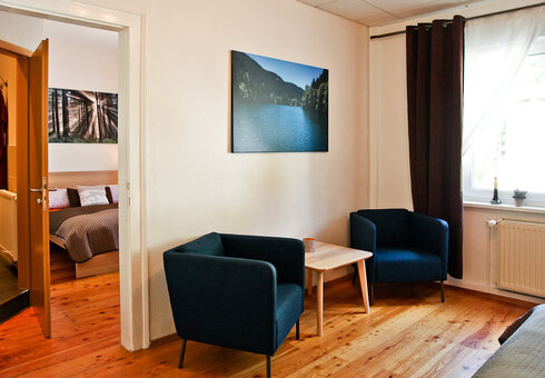 Blick in das Zimmer Beerberg