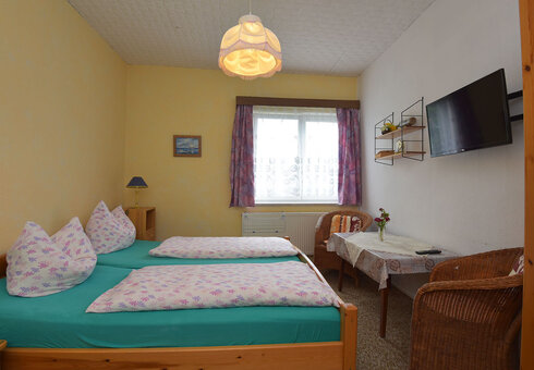 Blick in ein Gästezimmer