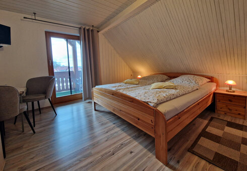 Blick in ein Gästezimmer