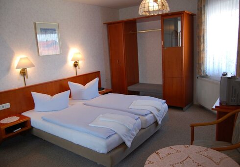 Blick in ein Gästezimmer