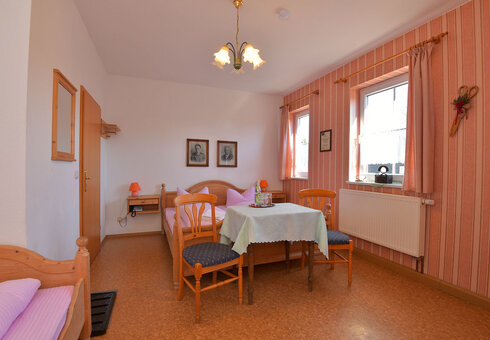 Blick in ein Gästezimmer