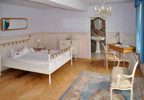 Blick in ein Gästezimmer