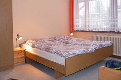 Blick in das Schlafzimmer