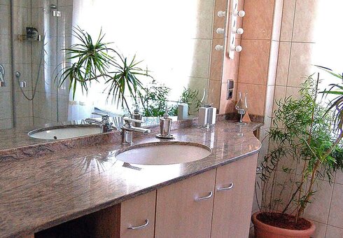 Blick in ein Badezimmer