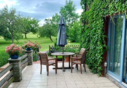 Auf der Terrasse
