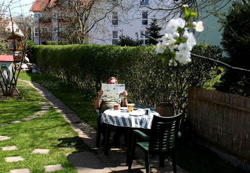 Auf der Terrasse