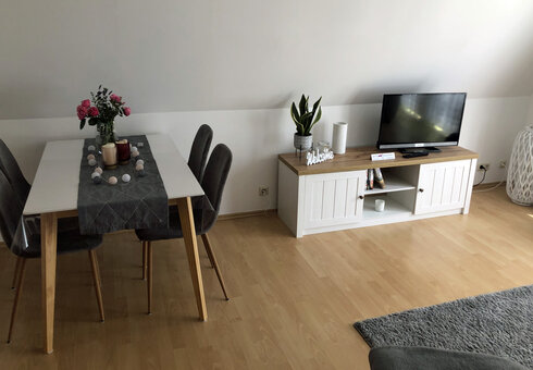 Blick in das Wohnzimmer