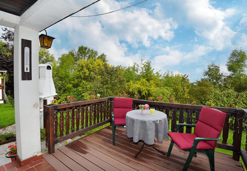 Terrasse am Ferienhaus