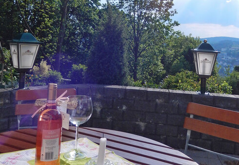 Biergarten mit Aussicht