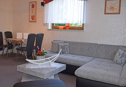 Blick in das Wohnzimmer