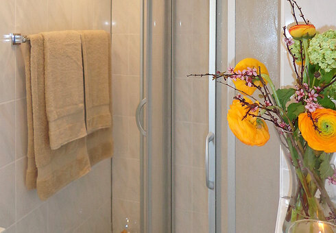 Blick in das Badezimmer