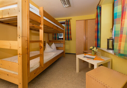 Blick in ein Gästezimmer