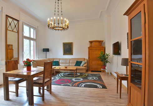 Ferienwohnung Findling (Wohnzimmer)