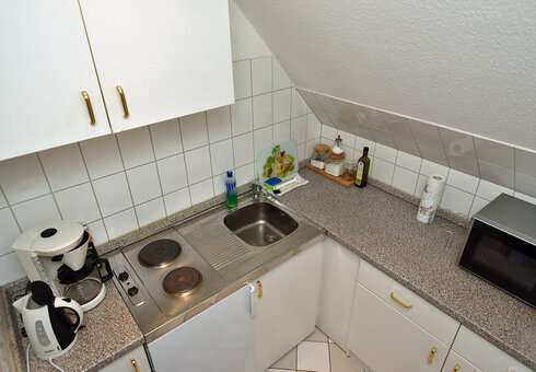 Blick in eine Ferienwohnung (Küche)