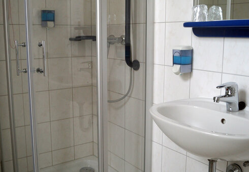 Blick in ein Badezimmer