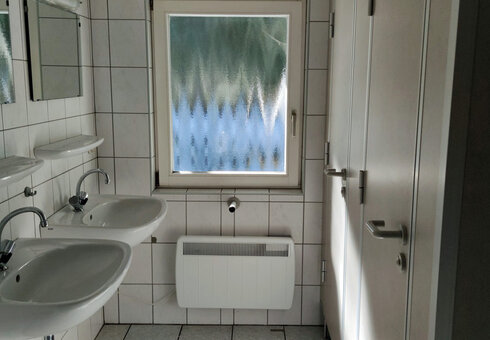 Blick in eine Finnhütte