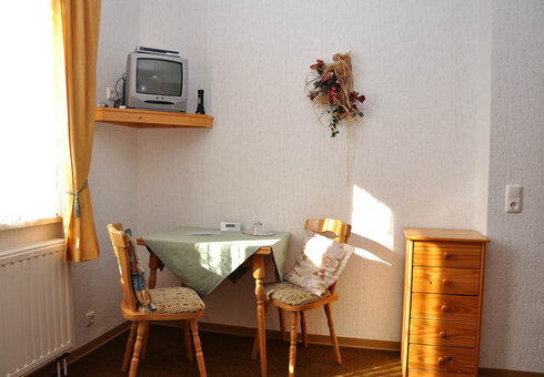 Blick in ein Gästezimmer