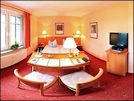 Blick in ein Gästezimmer