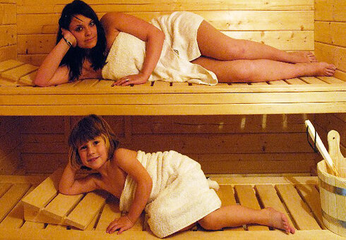 hauseigene Sauna