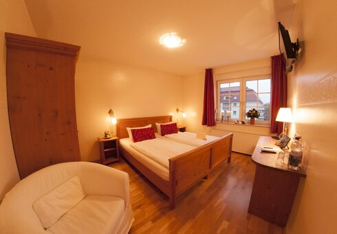 Blick in ein Gästezimmer