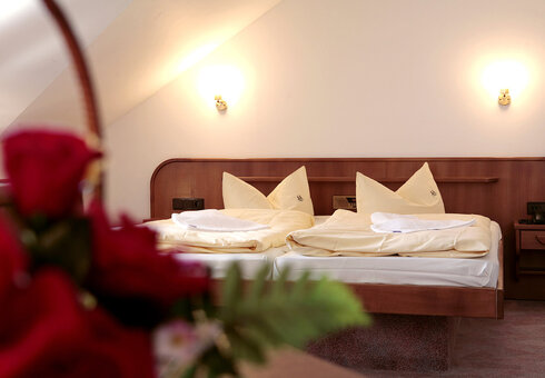 Blick in ein Gästezimmer