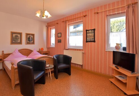 Blick in ein Gästezimmer