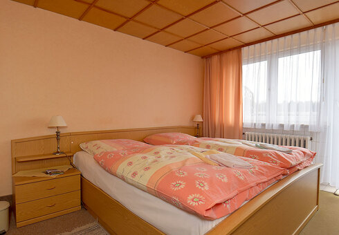 Blick in ein Gästezimmer