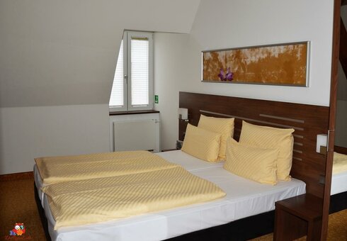 Blick in ein Gästezimmer
