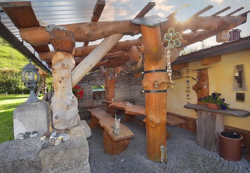 überdachte Terrasse inkl. Grillplatz