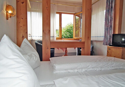 Blick in ein Gästezimmer