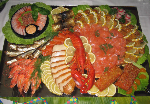 Leckeres Buffet im Restaurant